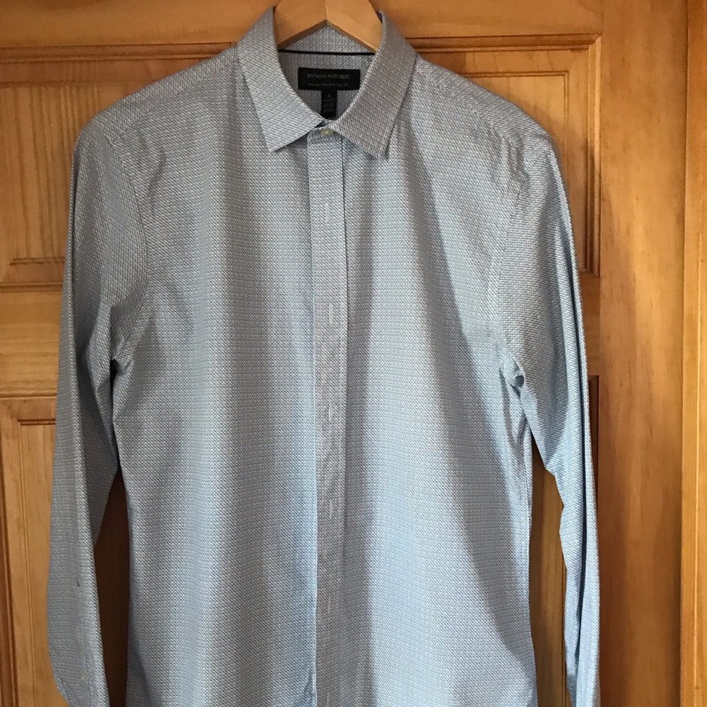 Banana Republic Tailored Slim Fit Shirt Small - Picture 2 of 5